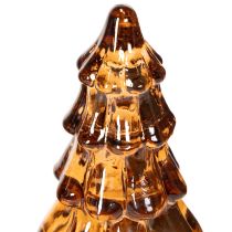 Artikel Glasjuletræsdekoration med LED-lys til indendørs brug, batteridrevet, 13 cm, 2 stk.
