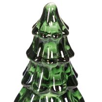 Artikel Glasjuletræ med LED-lys, borddekoration, jul, 13 cm, 2 stk.