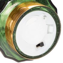 Artikel Glasjuletræ med LED-lys, borddekoration, jul, 13 cm, 2 stk.