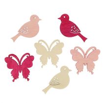 Artikel Mini forårsdrys dekoration 2cm pink assorteret 144 stk