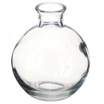 Artikel Mini Glasvaser Bulbous Blå Tonet Ø7,5cm H9cm 6 stk