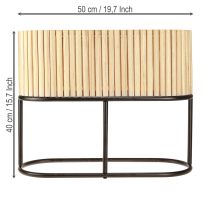 Artikel Mini højbed, oval, træ, 50×20 cm, H40 cm