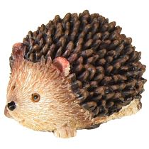 Artikel Mini pindsvin dekorationsfigurer efterår håndmalede 4×2,5×2 cm 6 stk.