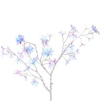 Artikel Kunstig blomstrende gren med iriserende blomster, 80 cm