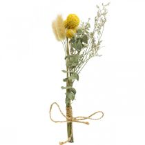 Mini buket med tørrede blomster boho, tørrede blomster blomster L22cm