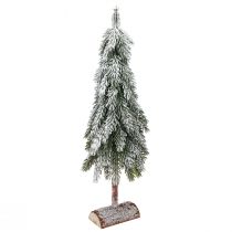 Artikel Mini juletræ sneklædt grøn hvid med fod H60cm