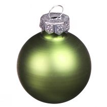 Artikel Mini julekugler glas lysegrøn mix Ø3cm 22 stk