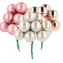 Artikel Mini julekugler glas pink creme Ø25mm 140 stk
