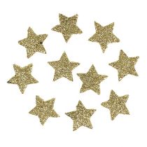 Artikel Mini glitter stjerne guld 2,5cm 96stk