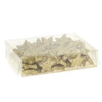Artikel Mini glitter stjerne guld 2,5cm 96 stk