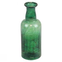 Artikel Mini vase glasflaske vase blomstervase grøn Ø6cm H17cm