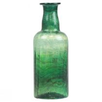 Artikel Mini vase glasflaske vase blomstervase grøn Ø6cm H17cm