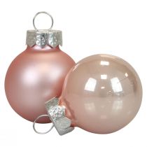 Artikel Mini julekugler glas pink mat/blank Ø2,5cm 20 stk