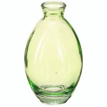 Artikel Minivaser glas løgformede glasvaser grøntonede H12cm 6 stk