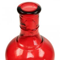 Minivaser glas dekorative glasvaser pink pink rød lilla 15cm 4stk