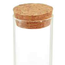 Artikel Minivaser glas reagensglas kork låg Ø4cm H12cm 6stk