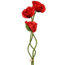 Artikel Valmuerød 58cm - 74cm 3 stk