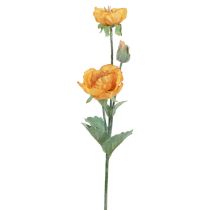 Artikel Kunstige Blomster Kunstig Valmue Blomst Dekorativ Valmue Orange 48cm