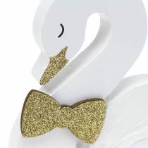 Artikel Deco swans bryllup træ hvidguld 12x13cm 2stk