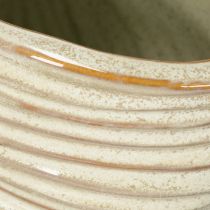 Artikel Keramisk urtepotte med snegledesign til specielle plantearrangementer, 21 cm