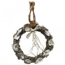 Skalkrans, deco krans vintræ, naturskaller Ø30cm