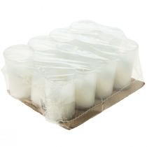 Artikel Refill lys til gravlys hvid H10cm 12 stk