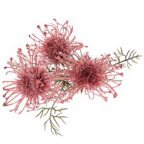 Artikel Kunstig blomst nålepude protea blomstrende gren 65 cm 3 stk.