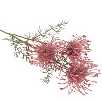 Artikel Kunstig blomst nålepude protea blomstrende gren 65 cm 3 stk.