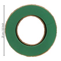 Artikel Våd blomsterskumkransbund lavet af pap Ø25cm 2 stk.