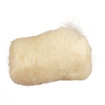 Naturfiber sisal græs til håndværk Sisal græs creme hvid 500g