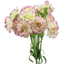 Artikel Nellik Hvid-Lilla 64cm 4 stk