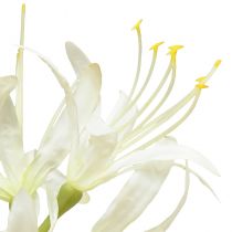 Artikel Nerine Guernsey Lily Kunstig Blomst Hvid Gul Ø15cm L65cm