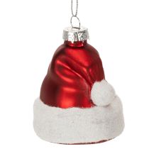 Artikel Julekugle julehue glas 8 cm 6 stk.