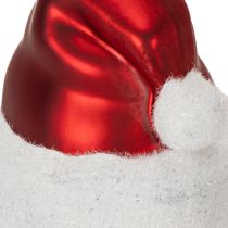 Artikel Julekugle julehue glas 8 cm 6 stk.
