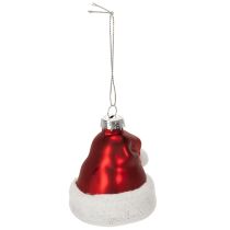 Artikel Julekugle julehue glas 8 cm 6 stk.