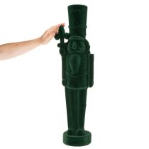 Artikel Nøddeknækkerfigur, stående, juledekoration, flokket, 77 cm