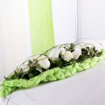 Artikel Blomsterskum mursten borddekoration grøn 22cm x 7cm x 5cm 10 stk