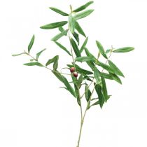 Kunstig olivengren dekorativ gren med oliven 100cm