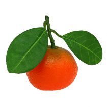 Orange mini med blad 5cm 8stk