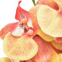 Artikel Orkidé Phalaenopsis kunstig 9 blomster rød gul 96cm