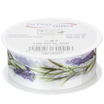 Artikel Organzabånd, chiffonbånd, dekorativt bånd, lavendel, 40 mm, 20 m