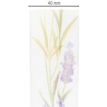 Artikel Organzabånd, chiffonbånd, dekorativt bånd, lavendel, 40 mm, 20 m