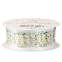 Artikel Organzabånd bryllupsdekorationsbånd “Kærlighed” hvid 40mm 15m