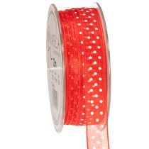 Artikel Bånd med prikker til alsidig sæsonbestemt gaveindpakning, 1,5 cm bredt, 20 m langt