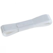 Artikel Dekorativt gavebånd hvidt bånd selvedge 25mm 3m 10 stk