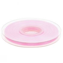 Artikel Organza bånd gavebånd pink bånd selvkant 6mm 50m