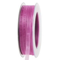 Organza bånd aubergine 7mm 50m