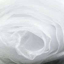 Dekorativt stof organza hvid 150cm x 300cm