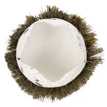 Artikel Påskeæg i rede, dekorativ fuglerede, naturlige farver, Ø9 cm H11 cm, 4 stk.