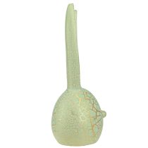 Artikel Påskedekoration kaninhoved mintgrøn guld craquelure 16,5x16x40cm